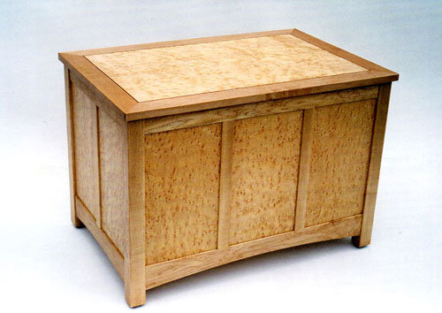 Custom hardwood chest by Mike Mulvey
